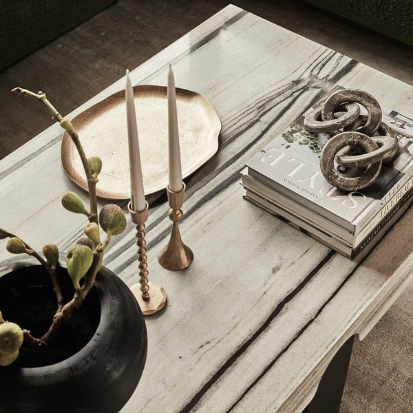 Adonis Iron gold candle stand