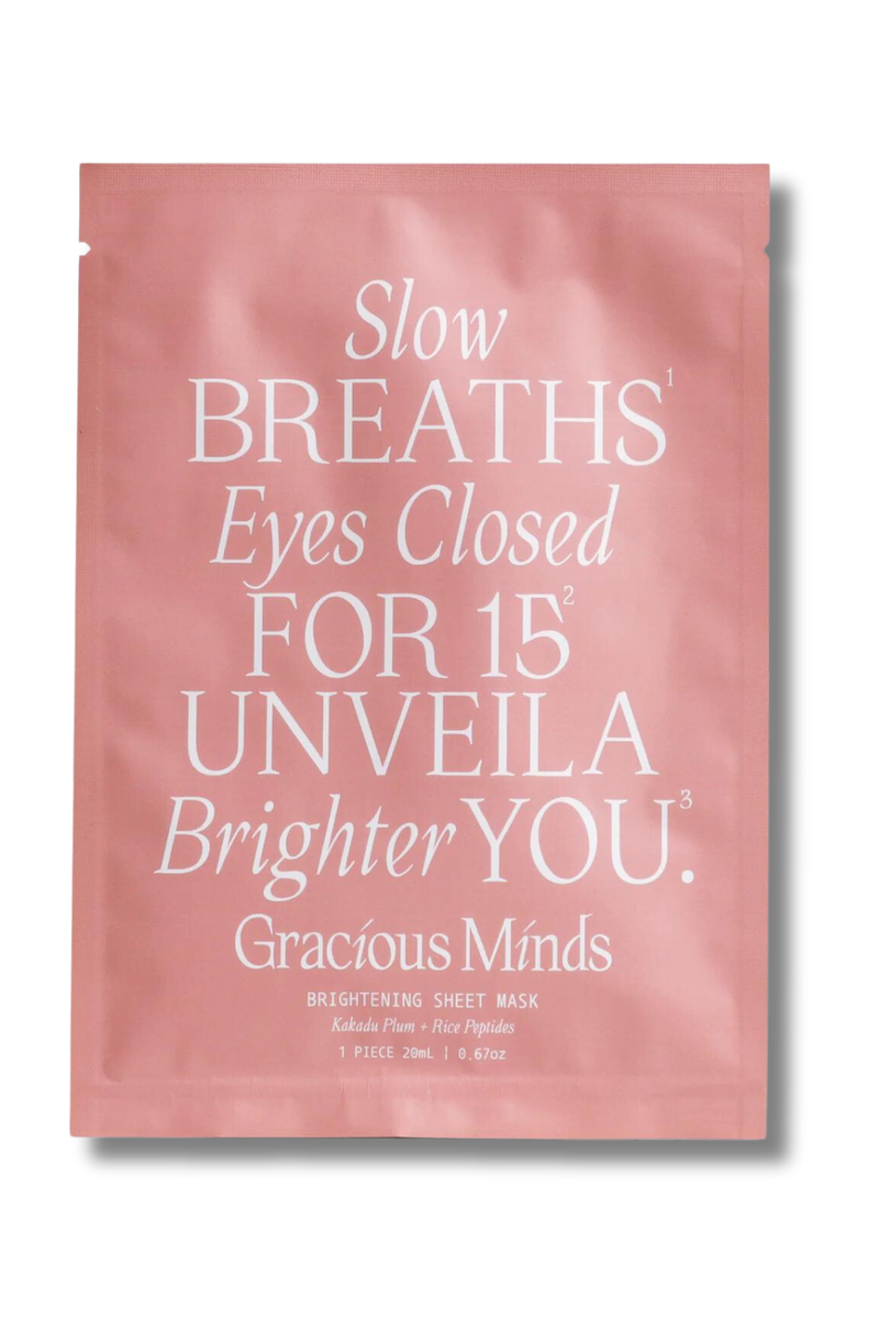 Bright Unveil Sheet Mask Gracious Minds - VESY