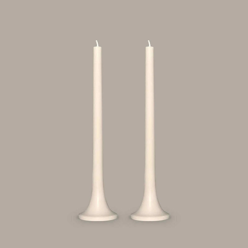 Tusk Candles Set of 2 Stone-Vesy