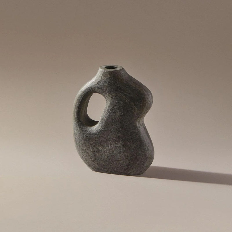 Del Slate Marble Vase-Vesy