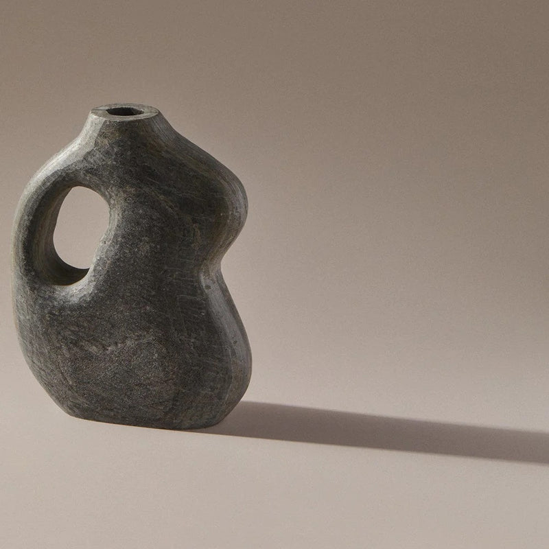 Del Slate Marble Vase-Vesy