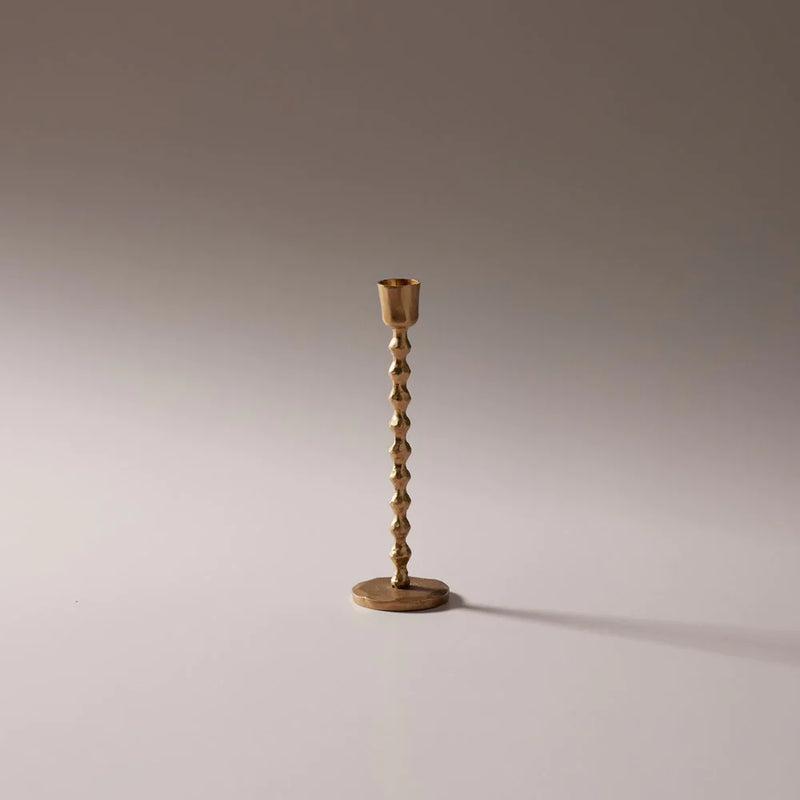 Adonis Iron gold candle holder