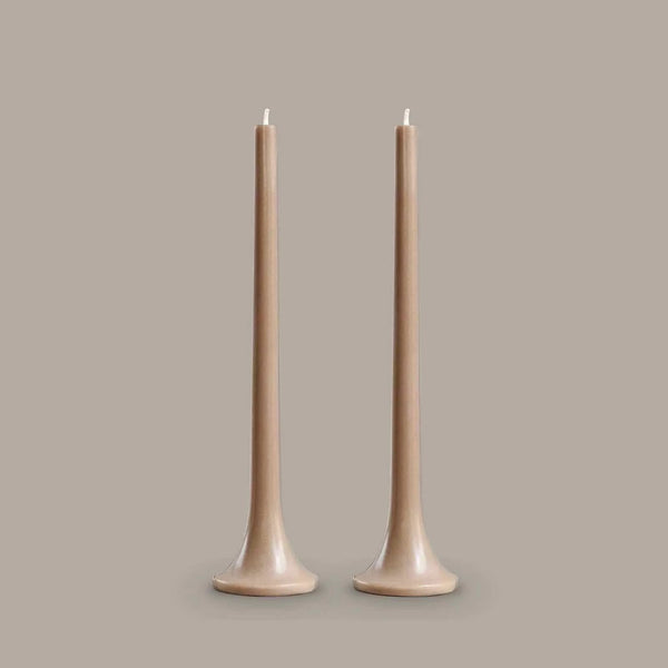 Tusk Candle ・Taupe ・Set of 2