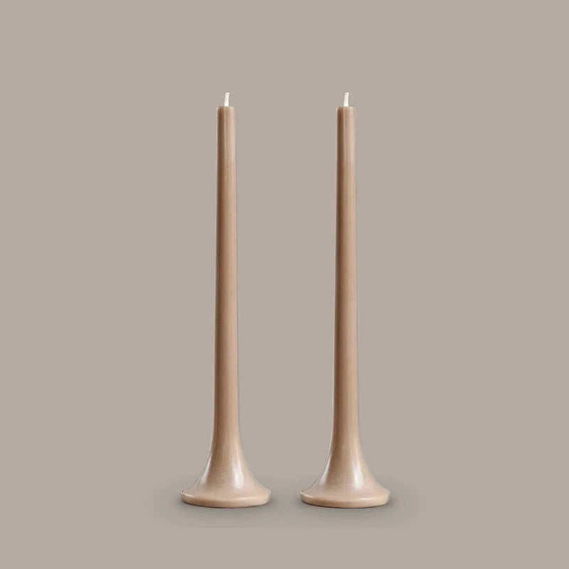 Tusk Candle ・Taupe ・Set of 2