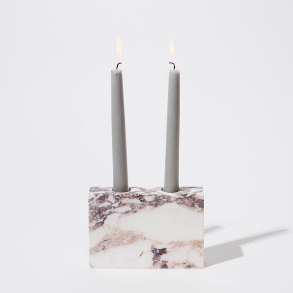 Twin Viola Candleholder